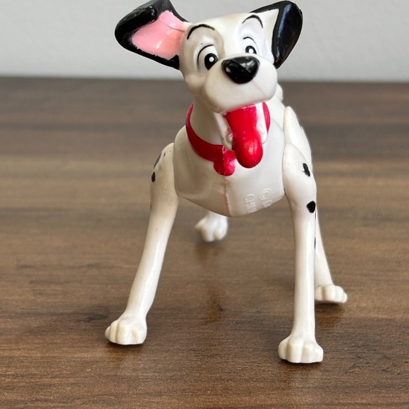 VINTAGE Disney 101 Dalmations PONGO Dog Toy Figure Collectible Cake Topper 90's - Picture 2 of 7